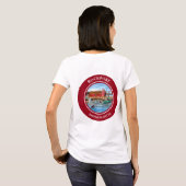 Rockport Harbour Massachusetts New England Paintin T-shirt (Achterkant volledig)