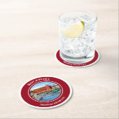 Rockport Harbour Massachusetts New England Ronde Kartonnen Onderzetter (Insitu)