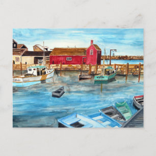 Rockport Harbour Massachusetts New England USA Briefkaart