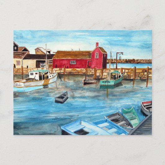 Rockport Harbour Massachusetts New England USA Briefkaart (Voorkant)