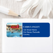 Rockport Harbour Massachusetts New England USA Etiket (Insitu)