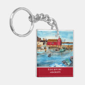 Rockport Harbour Massachusetts New England USA Sleutelhanger (Voorkant Links)