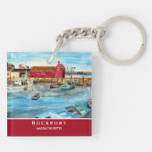 Rockport Harbour Massachusetts New England USA Sleutelhanger (Achterkant)