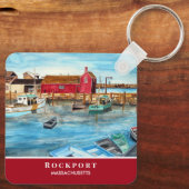 Rockport Harbour Massachusetts New England USA Sleutelhanger (Achterkant)
