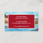 Rockport Harbour Massachusetts New England USA Visitekaartje (Achterkant)