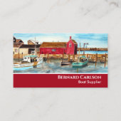 Rockport Harbour Massachusetts New England USA Visitekaartje (Voorkant)