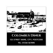 Rockport Harbour Massachusetts New England USA Zelfinktende Stempel (Design)