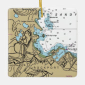 Rockport MA Nautical Chart Keramisch Ornament (Voorkant)