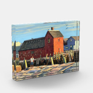 Rockport MA Schilderachtig Motief #1 Gevist Shack Fotoblokken