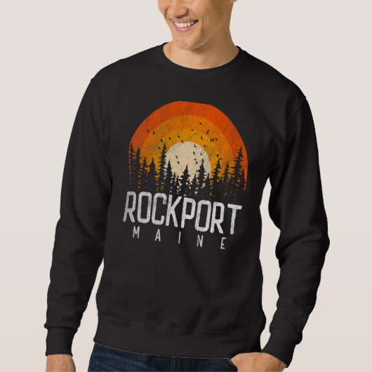 Rockport Maine ME Shirt Retro Style  70s 80 (Voorkant)