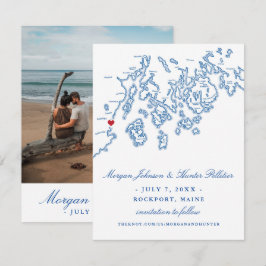 Rockport Maine Photo Save the Date - Penobscot Bay