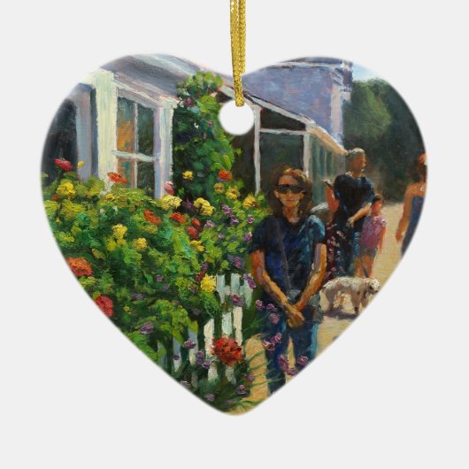 Rockport Massachusetts Impressionistische olie Keramisch Ornament (Voorkant)