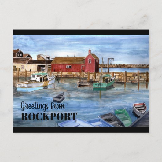 Rockport Massachussetts New England Painting Briefkaart (Voorkant)