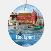 Rockport Massachussetts New England Painting Keramisch Ornament (Links)