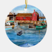 Rockport Massachussetts New England Painting Keramisch Ornament (Voorkant)