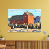 Rockport Motif #1 Impressionistisch Canvas Afdruk (Insitu (Woonkamer))