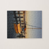 Rockport, Texaanse haven bij zonsondergang Legpuzzel (Horizontaal)