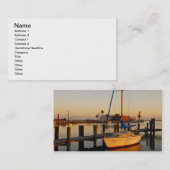 Rockport, Texaanse haven bij zonsondergang Visitekaartje (Voorkant / Achterkant)
