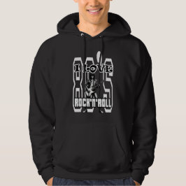Rockprint - Ik hou van 80s Rock’n’Roll – Retro Hoodie