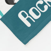 Rockrolmeisje leuke deken muziek (Hoek)