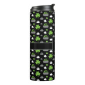 Rocks and Shamrocks Thermal Tumbler met Monogram Thermosbeker (Gedraaid links)