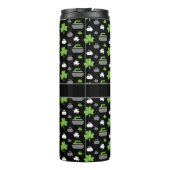 Rocks and Shamrocks Thermal Tumbler met Monogram Thermosbeker (Achterkant)