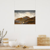 Rocks and Waves in Rhode Island Poster (Keuken)