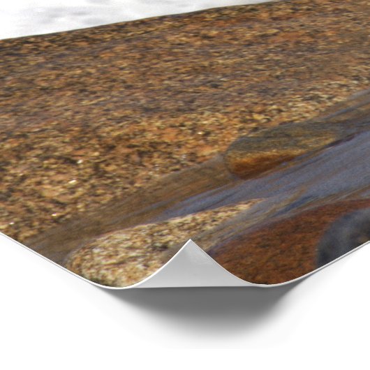 Rocks and Waves in Rhode Island Poster (Hoek)