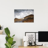 Rocks and Waves in Rhode Island Poster (Thuiskantoor)