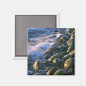 Rocks and Waves Square Magnet (Voorkant / Achterkant)