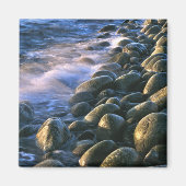 Rocks and Waves Square Magnet (Voorkant)