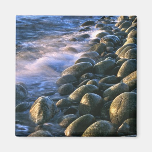 Rocks and Waves Square Magnet (Voorkant)
