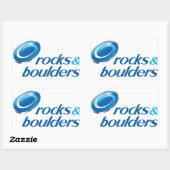 Rocks & Boulders (Parody) Rechthoekige Sticker (Vel)