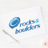 Rocks & Boulders (Parody) Rechthoekige Sticker (Envelop)