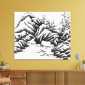 Rocks Canvas Afdruk (Insitu (Woonkamer))