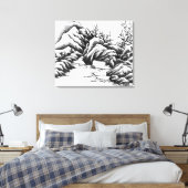 Rocks Canvas Afdruk (Insitu (Slaapkamer))