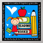 Rocks Classroom-Poster lezen Poster (Voorkant)
