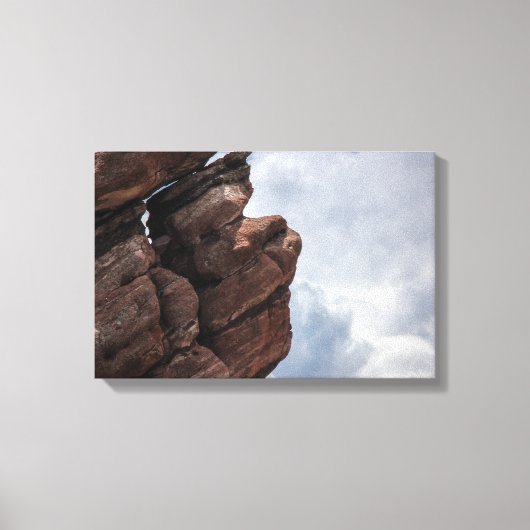 Rocks & Clouds - Red Rocks Colorado Canvas Afdruk (Voorkant)