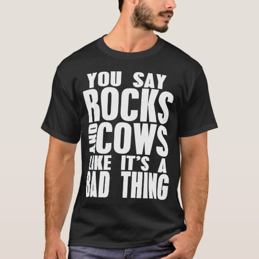 Rocks Cows Badhing friend T-shirt (Voorkant)