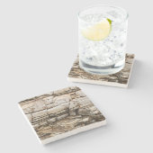 Rocks en Cliffs Stenen Onderzetter (Zijkant)