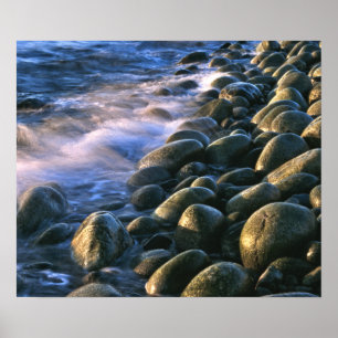 Rocks- en Wave Canvas Poster