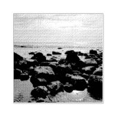 Rocks en Waves Rubberstempel (Afrduk)