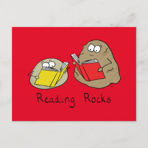 Rocks Funny Book Briefkaart lezen