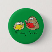 Rocks Funny Book Button Pin lezen (Voorkant)