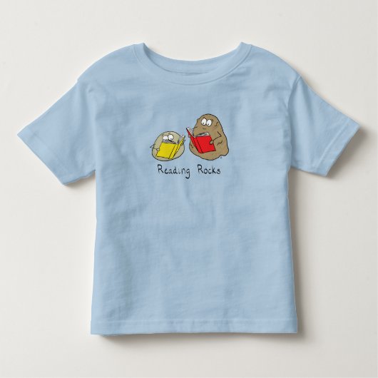 Rocks Funny Book Kind Toddler T-Shirt lezen (Voorkant)