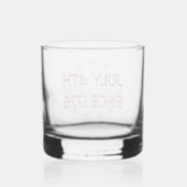 Rocks Glass met een twist! Whisky Glas (Achterkant)