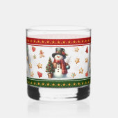 Rocks Glass with Snowman and Christmas Cookies Whisky Glas (Voorkant)