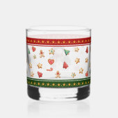 Rocks Glass with Snowman and Christmas Cookies Whisky Glas (Achterkant)