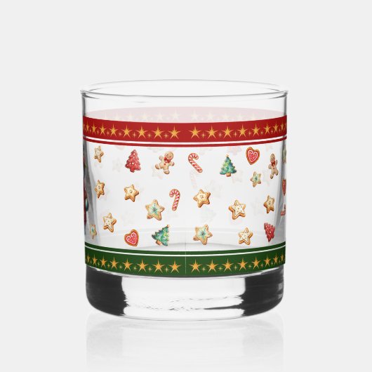 Rocks Glass with Snowman and Christmas Cookies Whisky Glas (Links)