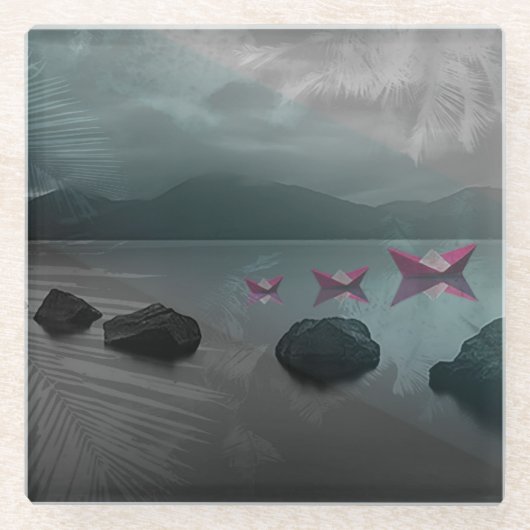 Rocks Glazen Onderzetter (Voorkant)